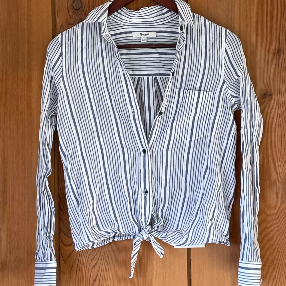 Madewell Tie-Front Shirt